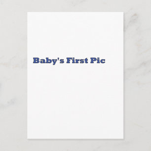 Das erste Bild des Babys Das MUSEUM Zazzle Geschen Postkarte