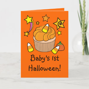 Das erste Halloween des Babys Karte