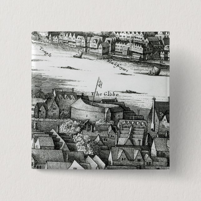Das erste Kugel-Theater oder Rosen-Theater Button (Vorderseite)