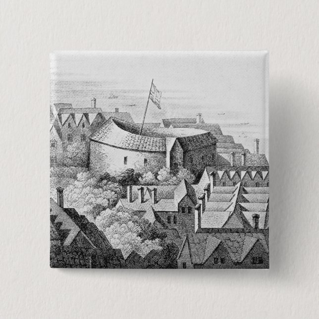 Das erste Kugel-Theater oder Rosen-Theater Button (Vorderseite)