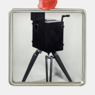 Das erste Lumiere cinematographe Ornament Aus Metall