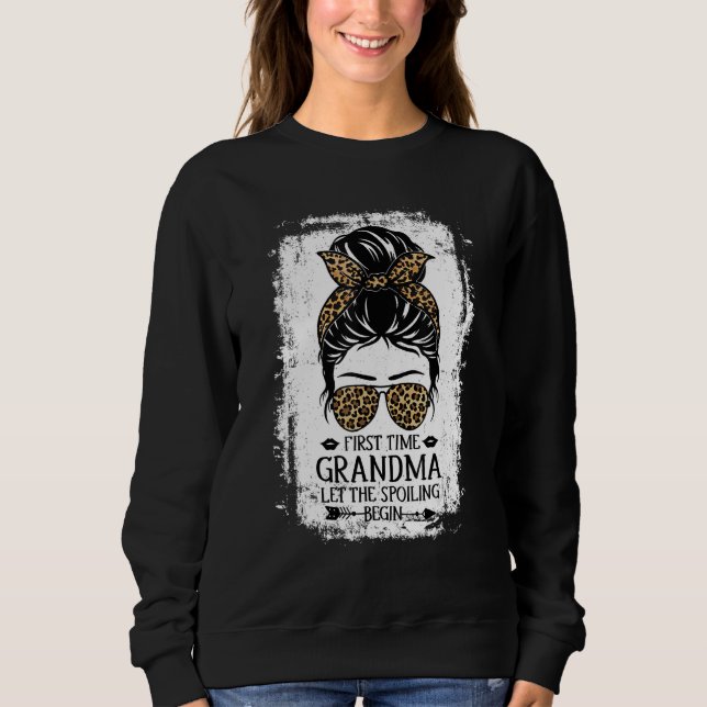 Das erste Mal Oma Ließ die versprechende Begin-Mes Sweatshirt (Vorderseite)