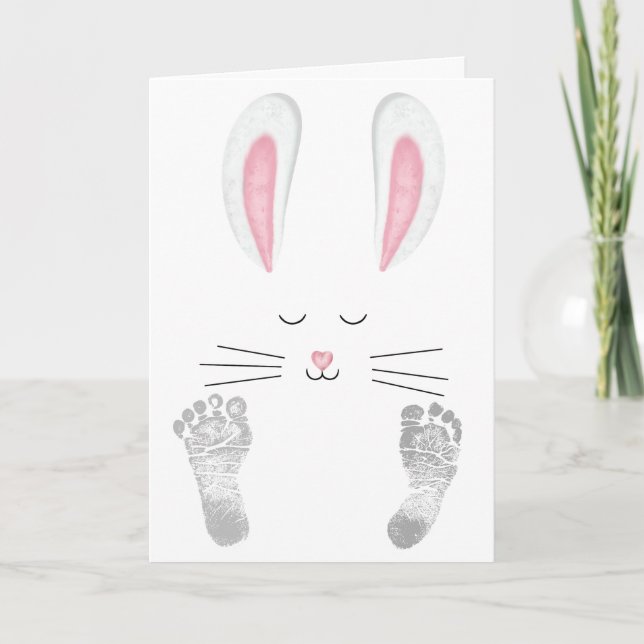 Das erste Ostern des Babys Feiertagskarte (Vorderseite)