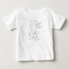 Das erste Ostern des Babys mit niedlichem lila Has Baby T-shirt