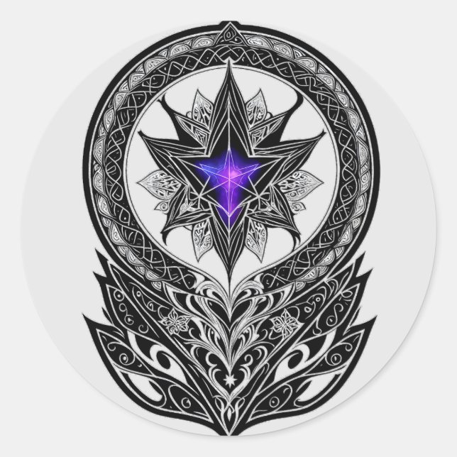 Das erste Sigil Runder Aufkleber (Vorderseite)