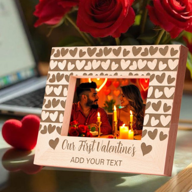 Das erste Valentiner Romantik Herzdesign Custom Geätzte Rahmen (Von Creator hochgeladen)