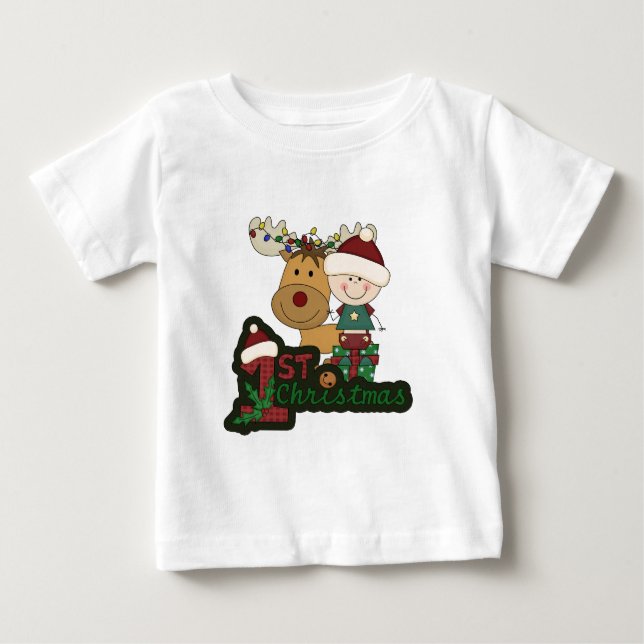Das erste Weihnachten des Babys Baby T-shirt (Vorderseite)
