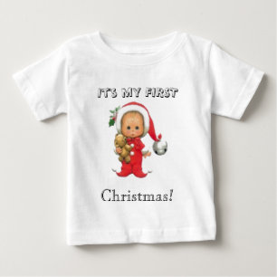 Das erste Weihnachten des Babys ist es mein erstes Baby T-shirt