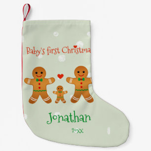 Das erste Weihnachten des Babys - niedliche Kleiner Weihnachtsstrumpf