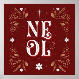 Das erste Weihnachten Weihnachtsgebäck 24x24 Poster