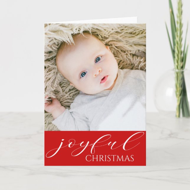 Das erste Weihnachtsfest des Babys - DEIN BABYS FO Karte (Vorderseite)