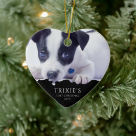 Das erste WeihnachtsFoto des modernen Minimalistis Keramik Ornament