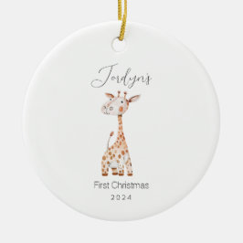 Das erste Weihnachtsgeschenk des Babys Keramik Ornament