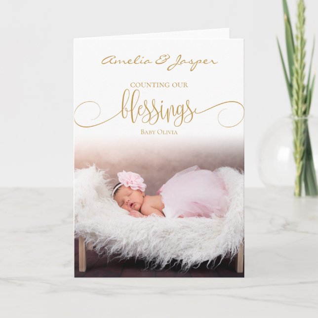 Das erste Weihnachtsgesegment des Babys - IHR BABY Karte (Vorderseite)