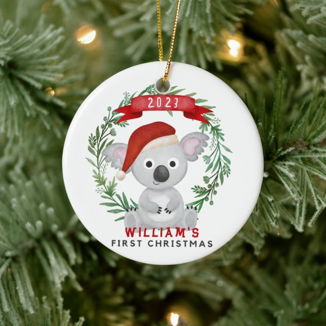 Das erste Weihnachtsjugendornament Keramik Ornament (Baum)