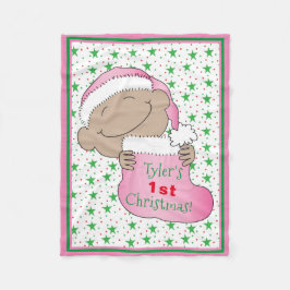 Das erste Weihnachtskind Fleecedecke