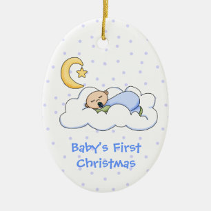 Das erste Weihnachtsschmuck des Babys