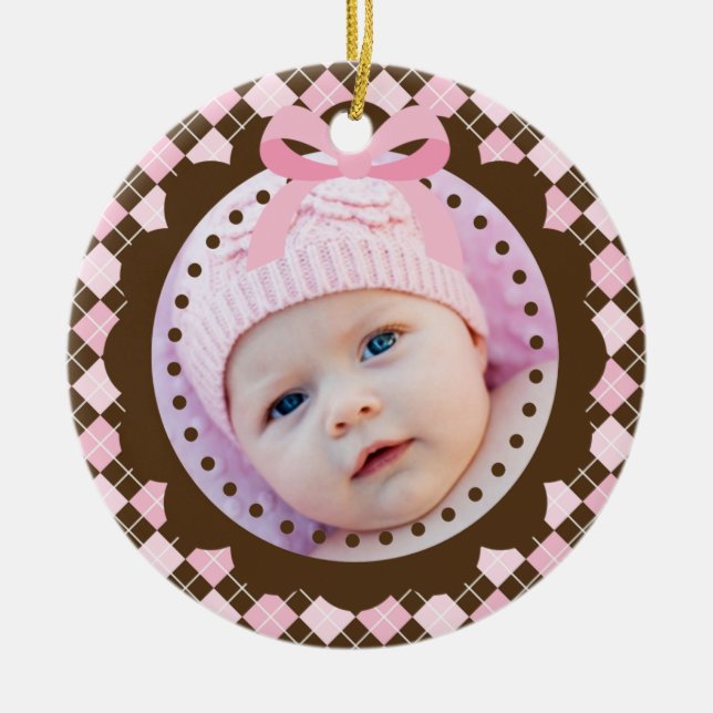 Das erste Weihnachtsschmuck des Babys (Vorne)
