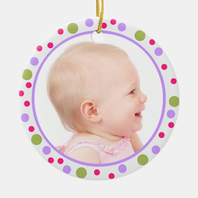 Das erste Weihnachtsschmuck des Babys (Vorne)