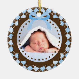 Das erste Weihnachtsschmuck des Babys