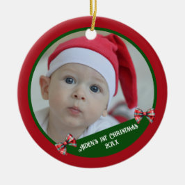 Das erste Weihnachtsschmuck des Babys | Fotovorlag