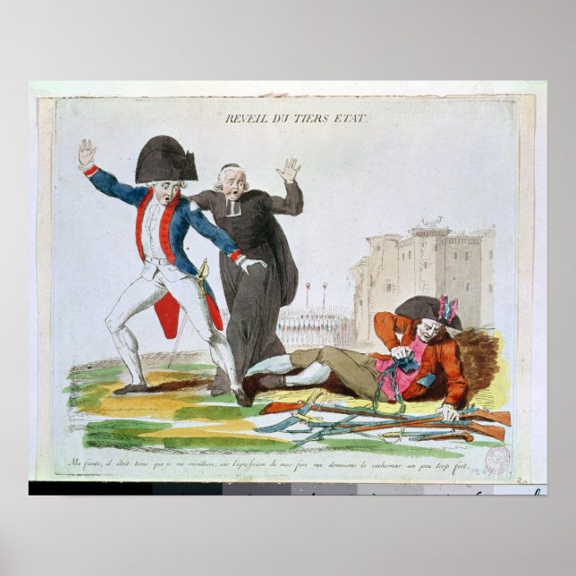 Das Erwachen des Dritten Anwesens, Juli 1789 Poster (Vorne)