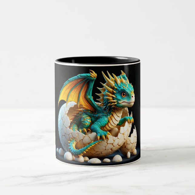 Das Erwachen von Solara: Das Schicksal eines Drach Zweifarbige Tasse (Mittel)