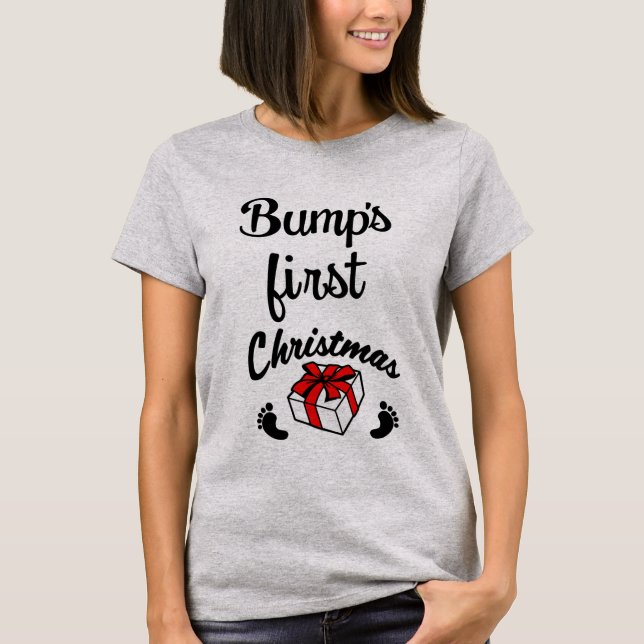 Das erwartenShirt der ersten Frauen des Stoßes T-Shirt (Vorderseite)