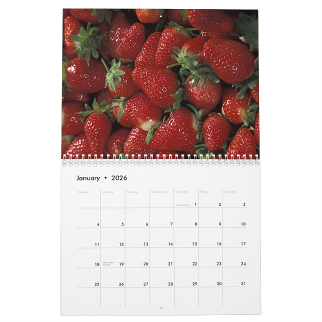 Das Erzeugnis-Fotografie-Kalender des Bauern Kalender (Jan 2026)