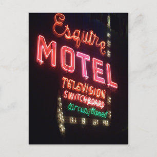 Das Esquire, Vintage-Chicago-Neonschild Postkarte