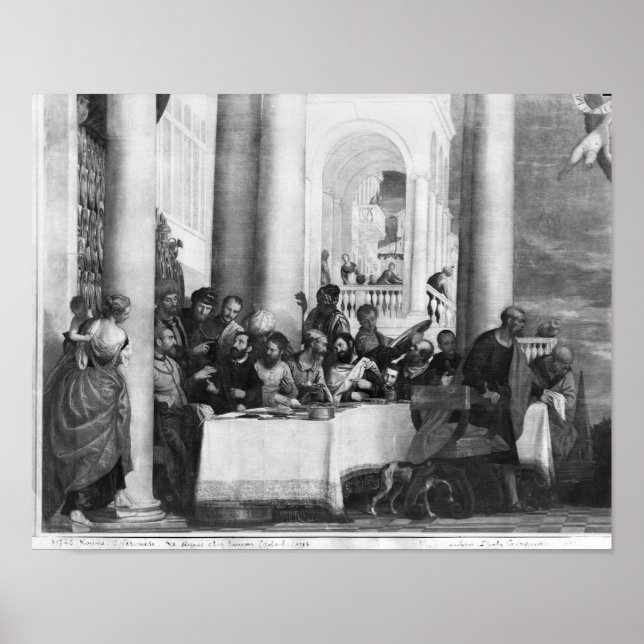 Das Essen im Haus Simon des Pharisees Poster (Vorne)