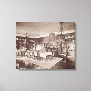 Das Esszimmer, Wickham Hall, Kent, 1897 Leinwanddruck