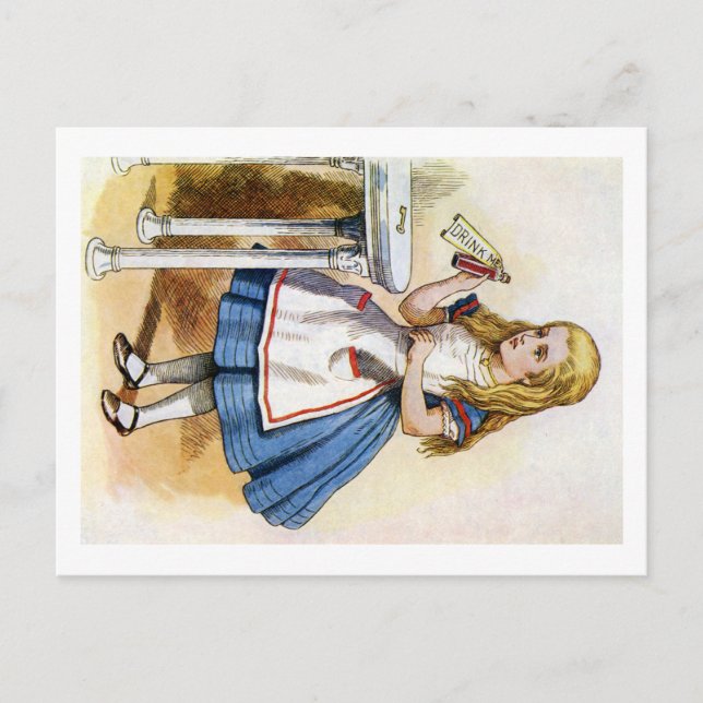 DAS ETIKETT AUF DER FLASCHE SAGTE, DASS ICH SO ALT POSTKARTE (Vorderseite)