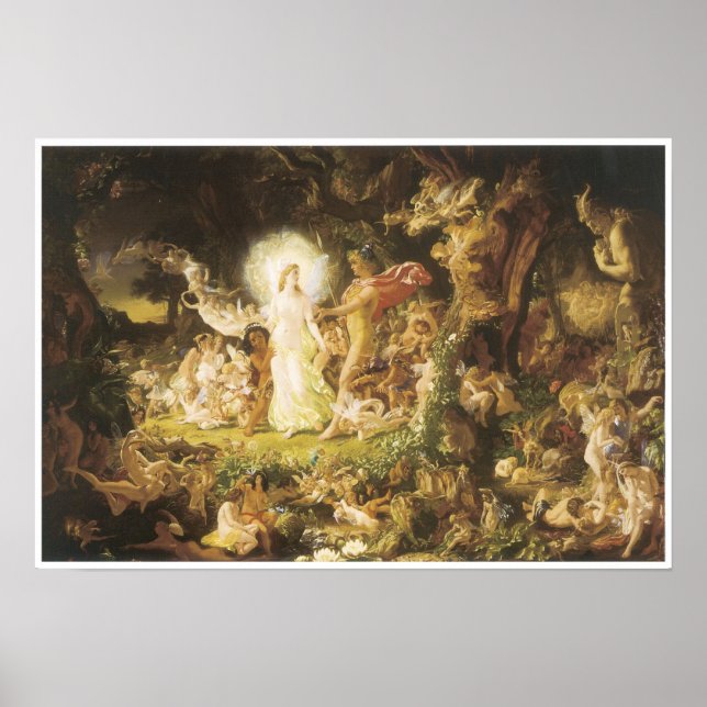 Das Evangelium von Oberon und Titania, 1849 Poster (Vorne)