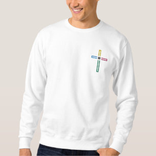 Das Evangeliumskreuz Besticktes Sweatshirt