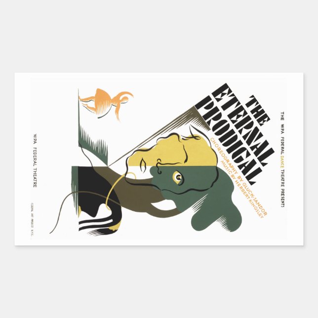 Das ewige Prodigal Rechteckiger Aufkleber (Vorderseite)