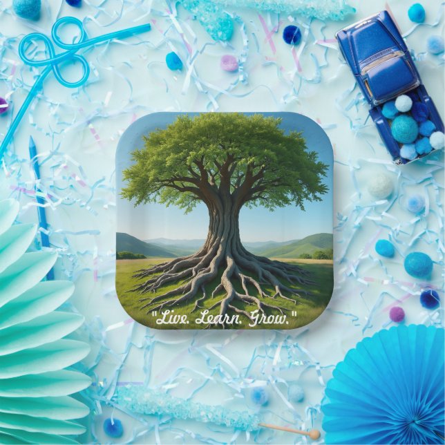 "Das ewige Symbol der Natur" Pappteller (Party)