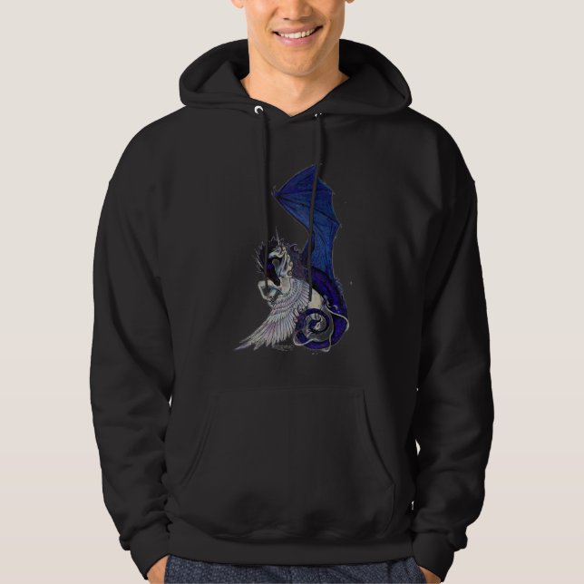 Das ewige Umarmungs-Einhorn und der Drache Hoodie (Vorderseite)