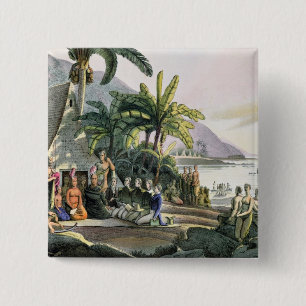 Das Expeditions-Party und der König Kamehameha I Button