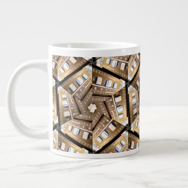 Das Extra-Tired Sound Engineer Coffee Cup Geschenk Jumbo-Tasse (Links)