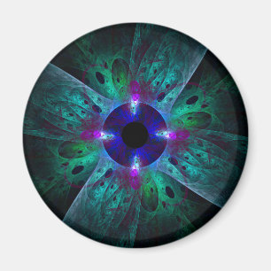 Das Eye Abstrakt Art Round Magnet