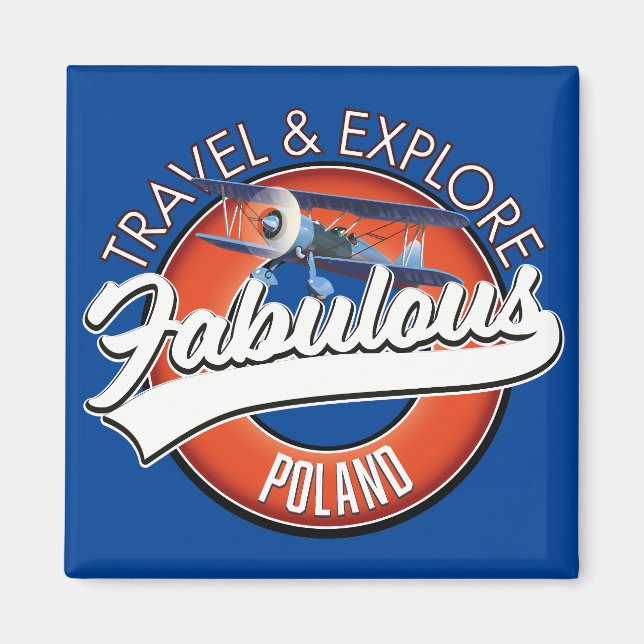 Das fabelhafte Polnische Logo Magnet (Vorne)