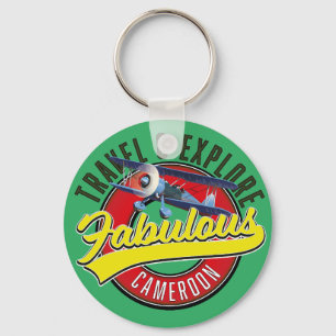 Das fabulous Kamerun Logo für Reise & Entdecke Schlüsselanhänger