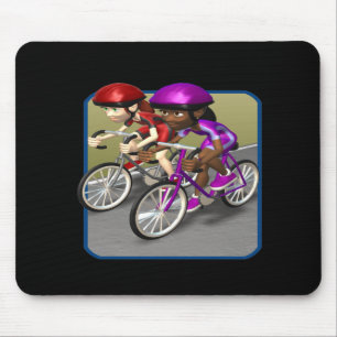 Das Fahrrad-Rennen der Frauen Mousepad