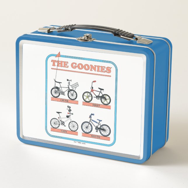 Das Fahrraddiagramm der Goonies Metall Brotdose (Vorderseite)