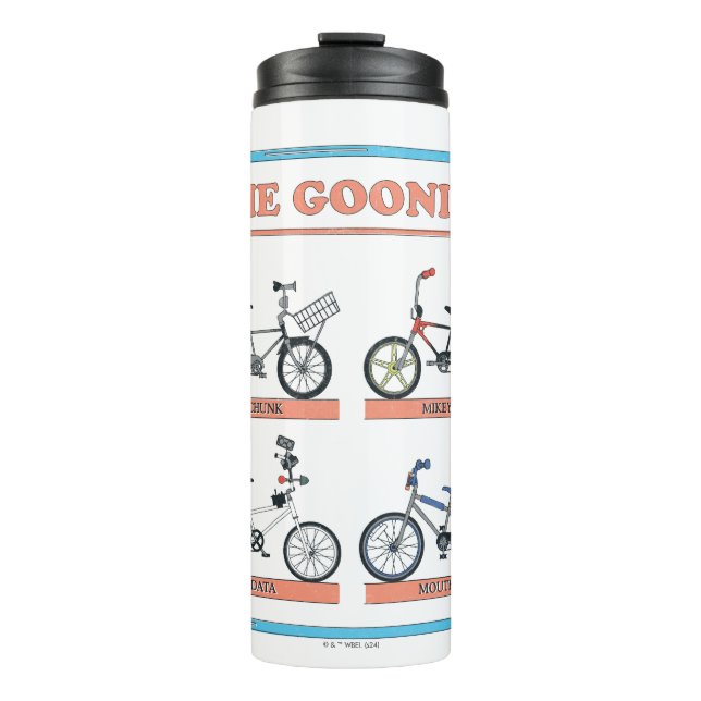 Das Fahrraddiagramm der Goonies Thermosbecher (Vorderseite)
