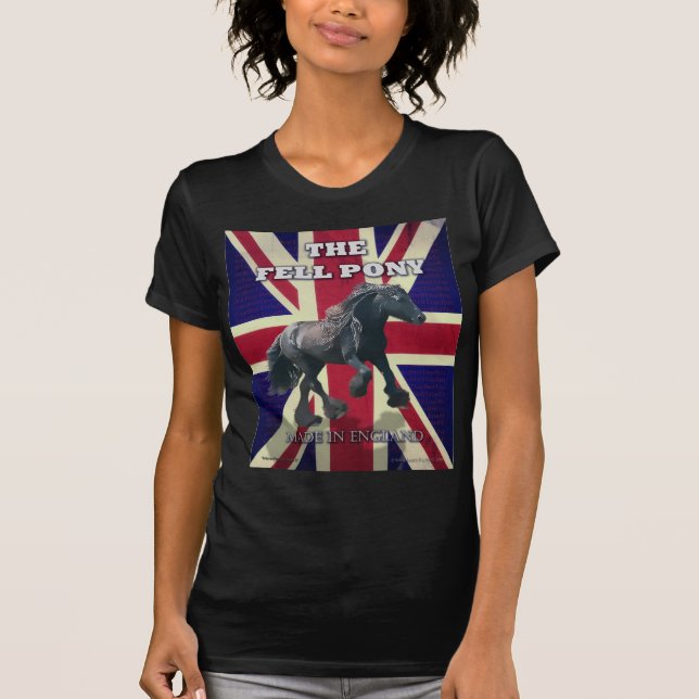 "Das fallenpony -- Wahrer Brite -- Gemacht in T-Shirt (Vorderseite)
