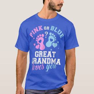 Das Familiengeschlecht offenbart Oma Liebe Sie T-Shirt