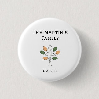 das Familientreffen Jahr Name Baum Gemeinschaft Button