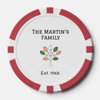 das Familientreffen Jahr Name Baum Gemeinschaft Pokerchips